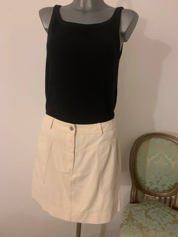 Grâce et Mila jupe jeans T L