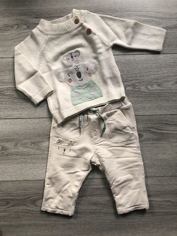Ensemble pull et pantalon double 6 mois SGM