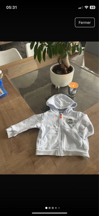 Veste à capuche jacadi 18mois