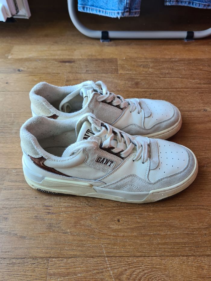 Basket femme beige