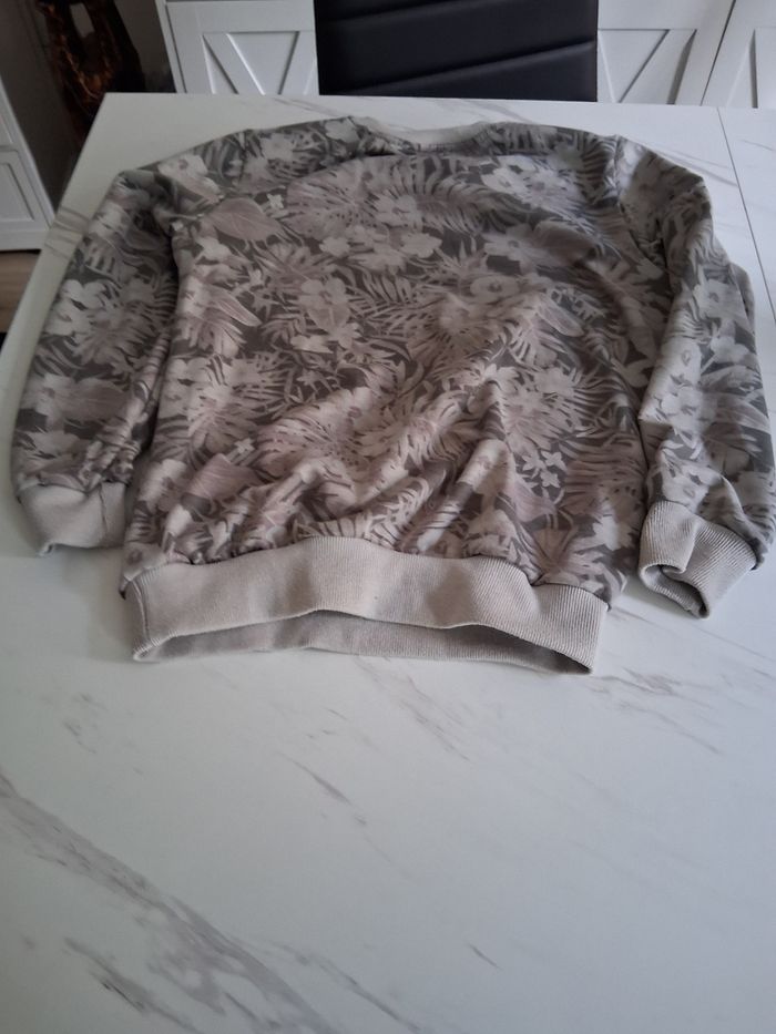 Sweat shirt imprimé gris " t- 10 ans" - photo numéro 2