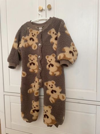 Combinaison 12 mois marron ourson