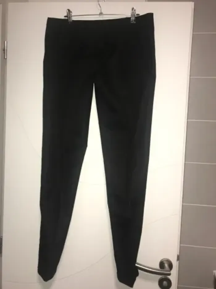 pantalon pinces femme jennyfer 38 noir satiné - photo numéro 5