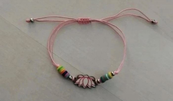 Bracelet rose réglable - photo numéro 2
