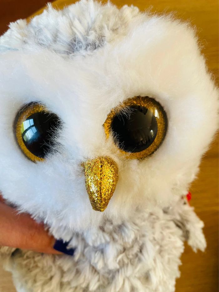 Ty owlete peluche avec étiquette environ 25 cm - photo numéro 5