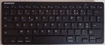 Clavier Noir Bluetooth Silvercrest pour tablettes, smartphones ordinateurs SBT 3.0 A1