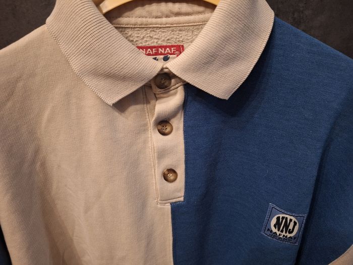 Sweatshirt manches longues style polo - photo numéro 3