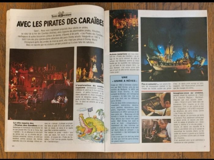 Ancien journal de Mickey n°spécial 32 pages parcs euro Disneyland 1986 N°1754 vintage - photo numéro 4