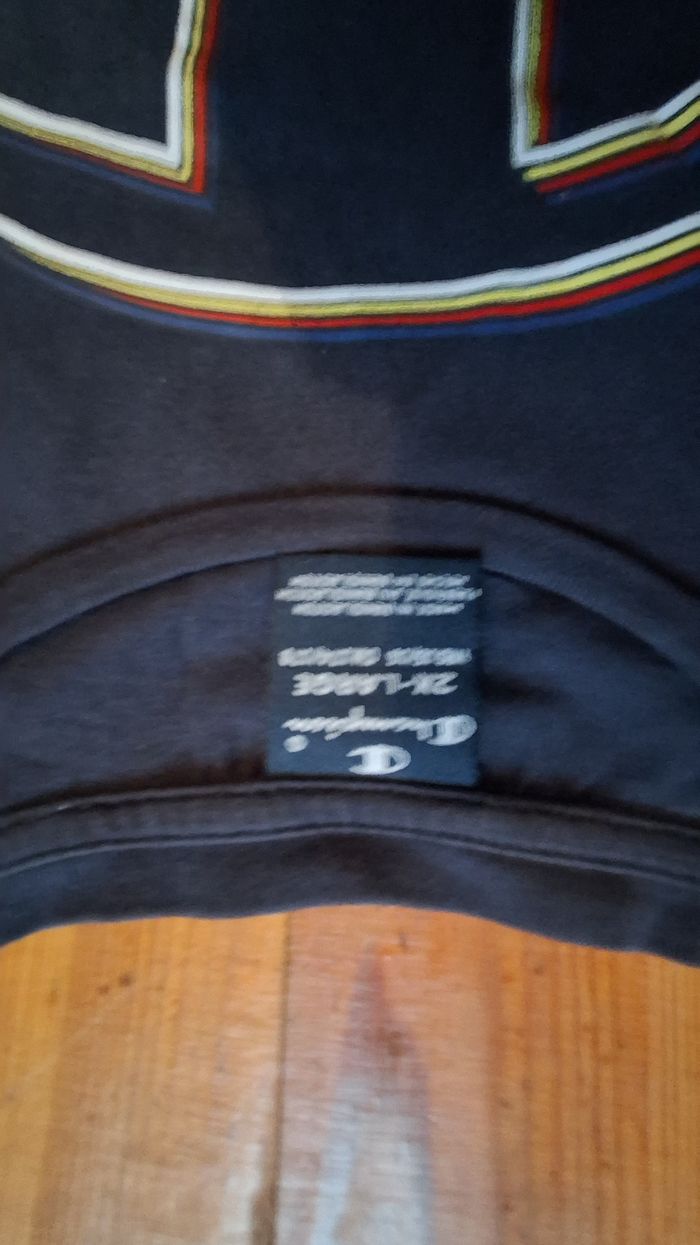 T-shirt Champion bleu marine taille S - photo numéro 3