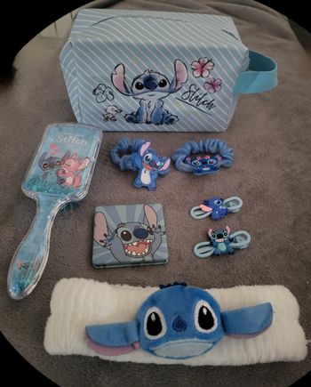 Lot cheveux beauté bleu Stitch