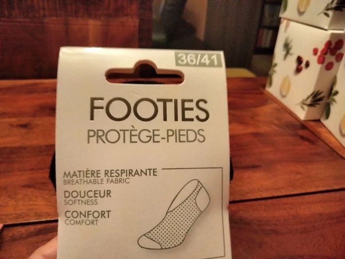 Lot de 5 protèges pieds en 39/41 uni noir - photo numéro 2