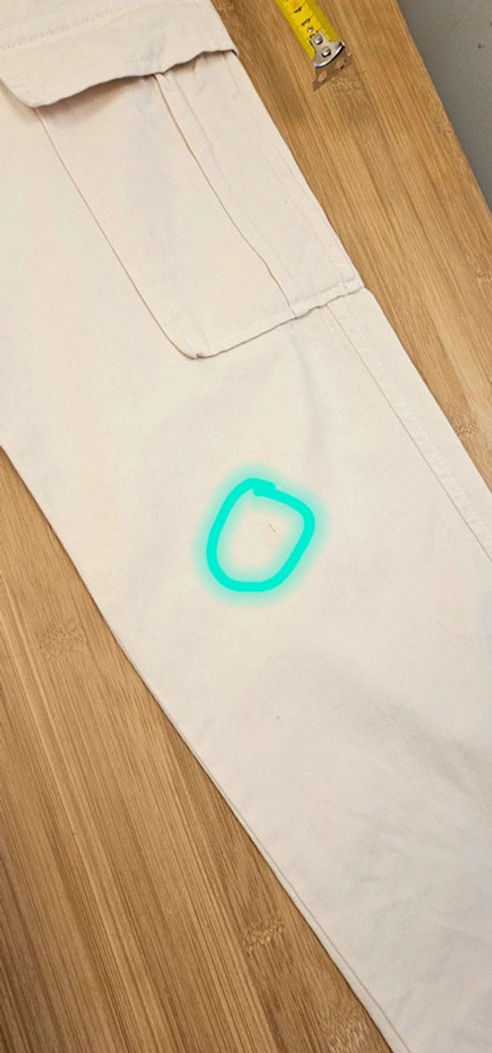 Pantalon stradivarius blanc T:34 - photo numéro 8