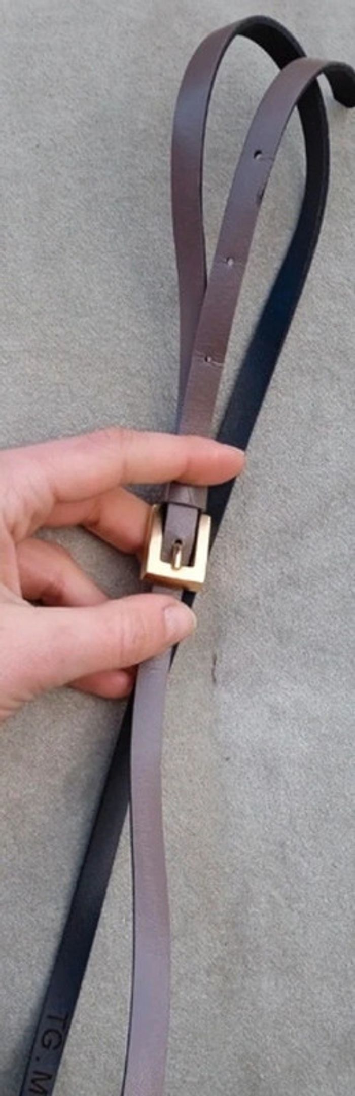 Jolie ceinture fine cuir - photo numéro 3