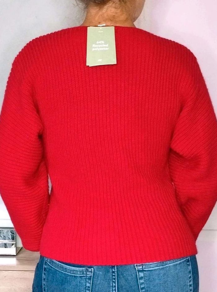 Pull hiver chaud - Laine - Rouge - H&M - XS - Neuf étiquette - photo numéro 3