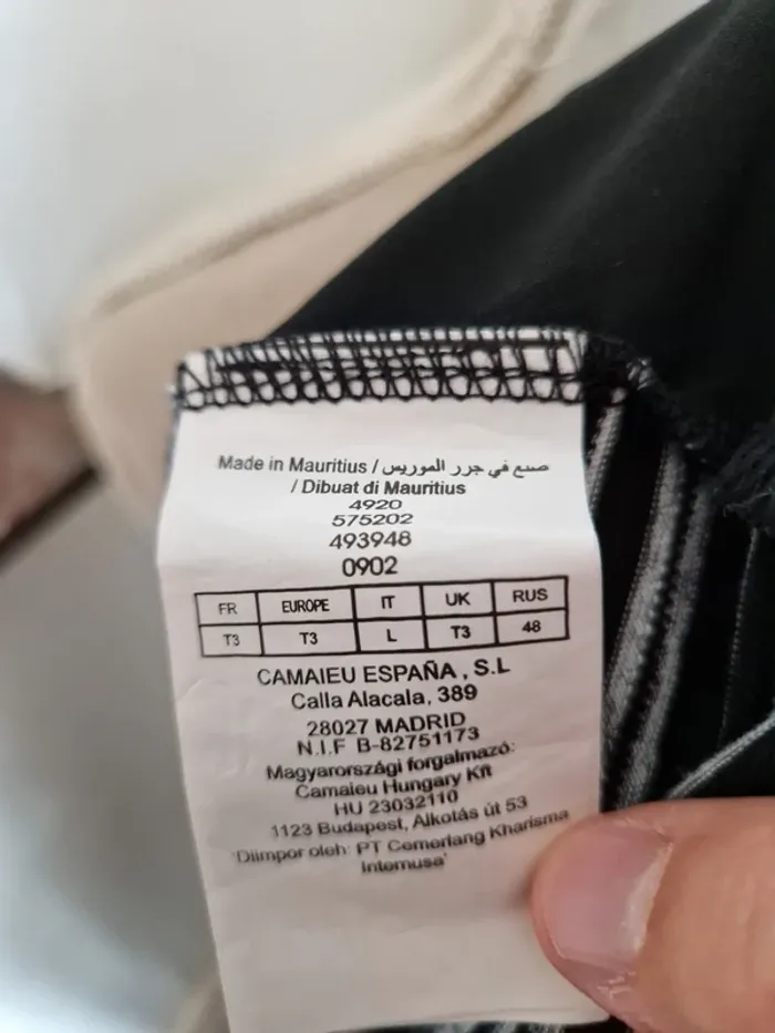 Débardeur voilage camaïeu taille 40 - photo numéro 4