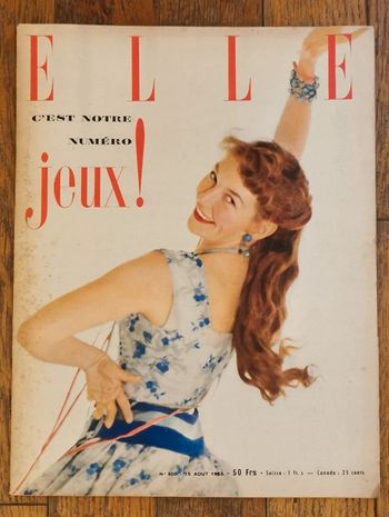 Ancien magazine Elle années 50 vintage