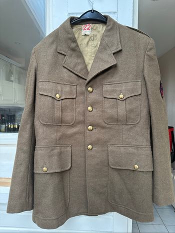 Vareuse Militaire, Veste De Sortie 23 RI , Époque Algérie