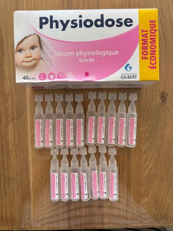 Sérum physiologique physiodose Gilbert