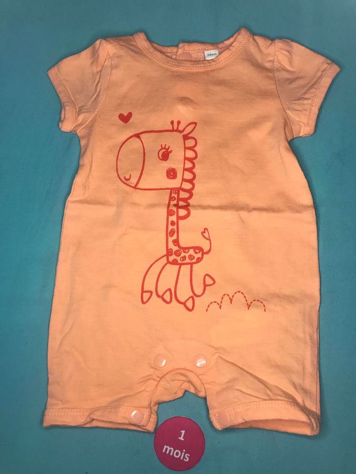 Combinaison orange 1mois