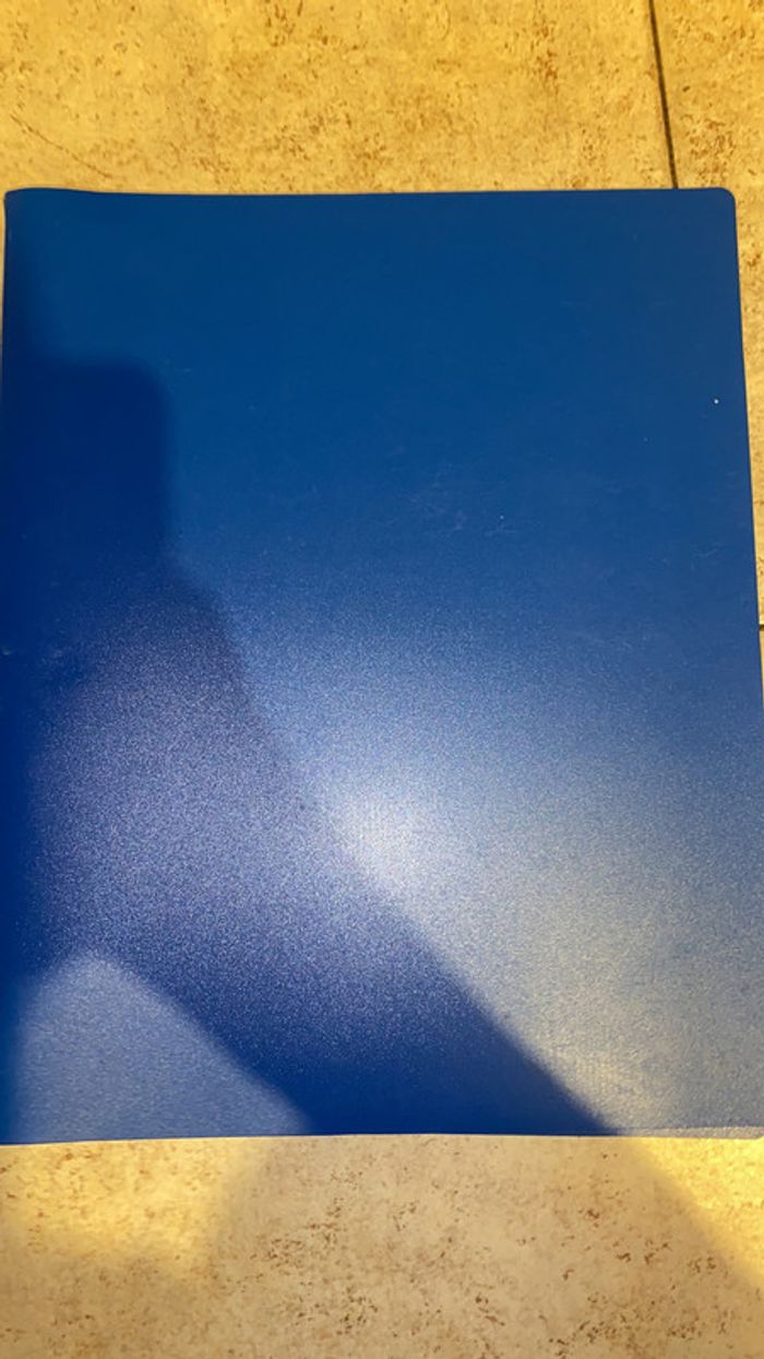 classeur bleu