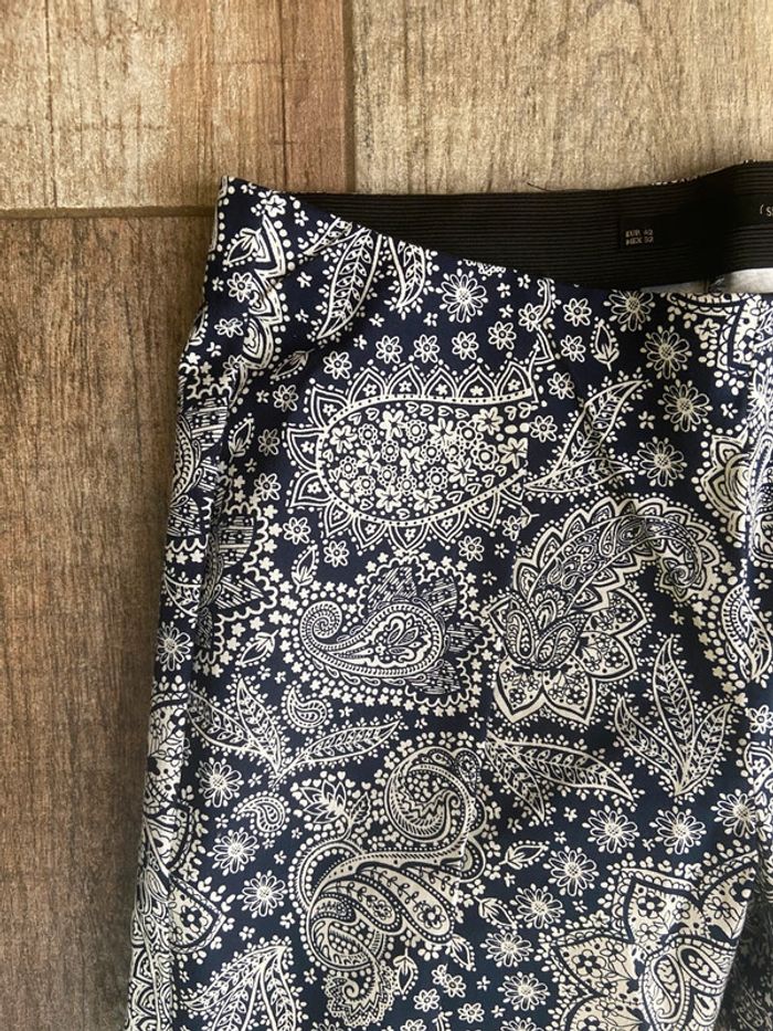 Pantalon court femme imprimé stretch - photo numéro 4