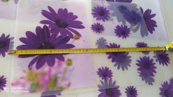 3  sets de table motif fleurs très bon état