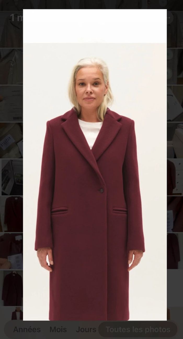 Très beau manteau Claudie Pierlot Paris | en laine & cachemire | taille 40 - photo numéro 9