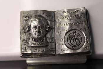 Porte stylo Mozart en étain