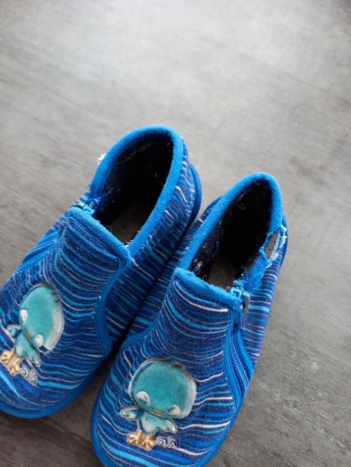 Chausson bébé 🚼  bleu - photo numéro 2