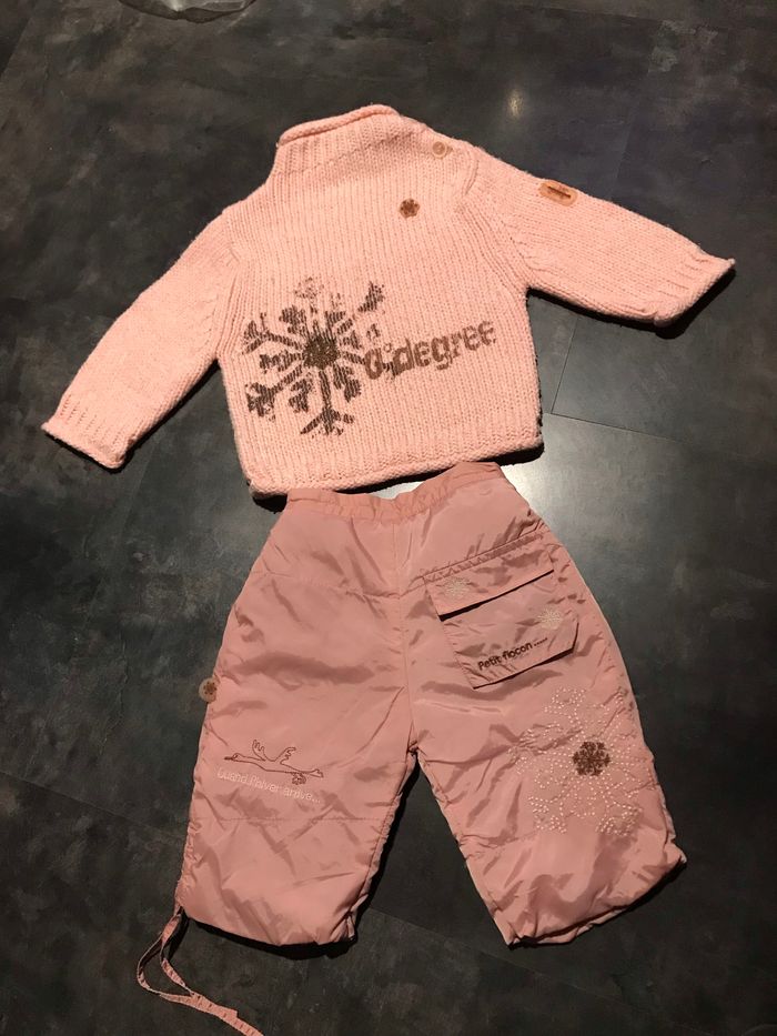 Ensemble pull et pantalon doublé 6 mois Babygro