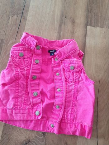 Veste sans manches rose