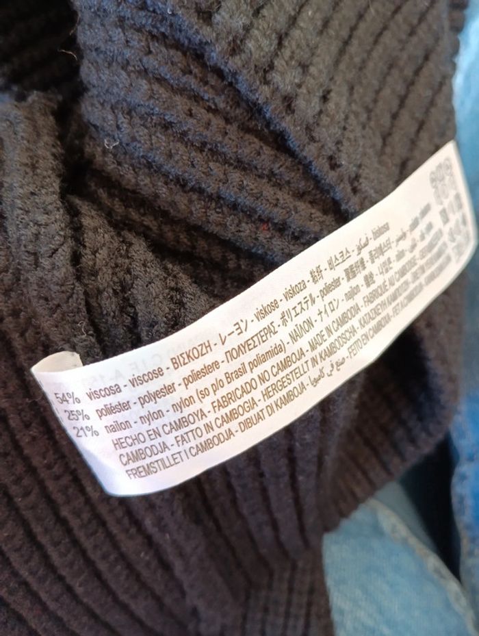 Mini jupe maille noire Zara taille M neuve - photo numéro 7