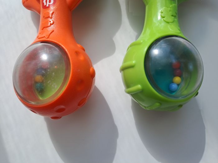 Lot 2 hochets chat girafe, fisher price - photo numéro 8