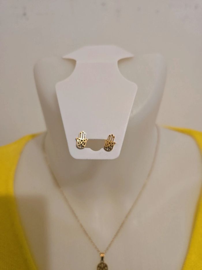 Magnifique ensemble bijoux neuf acier inoxydable - photo numéro 3