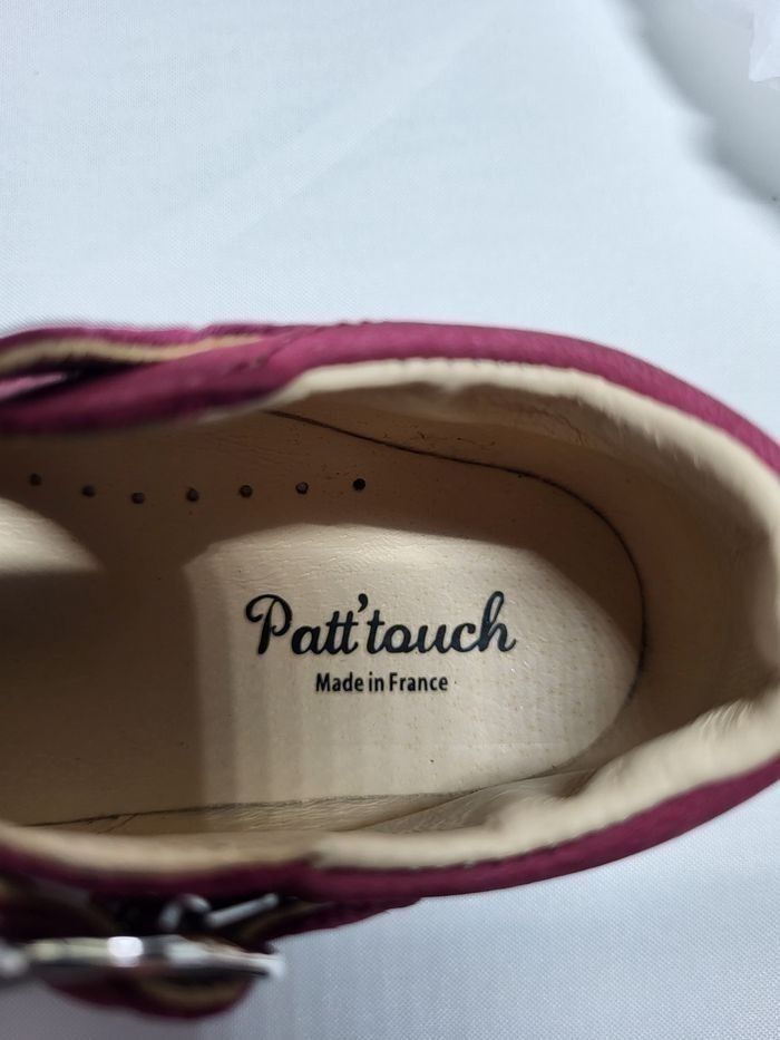 Chaussures charles IX fille en cuir bordeaux Point 25 Made in France 🇨🇵 - photo numéro 3