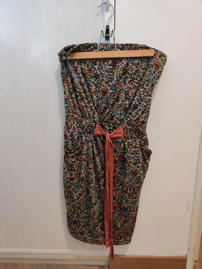 Robe sans bretelles Mango taille M - photo numéro 3