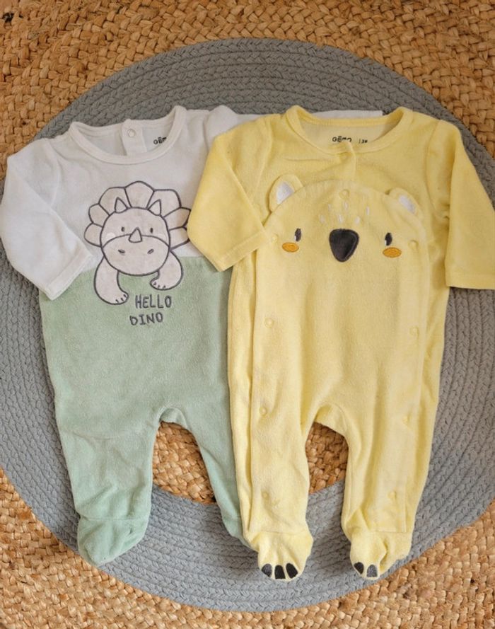Lot de 2 pyjamas Gémo