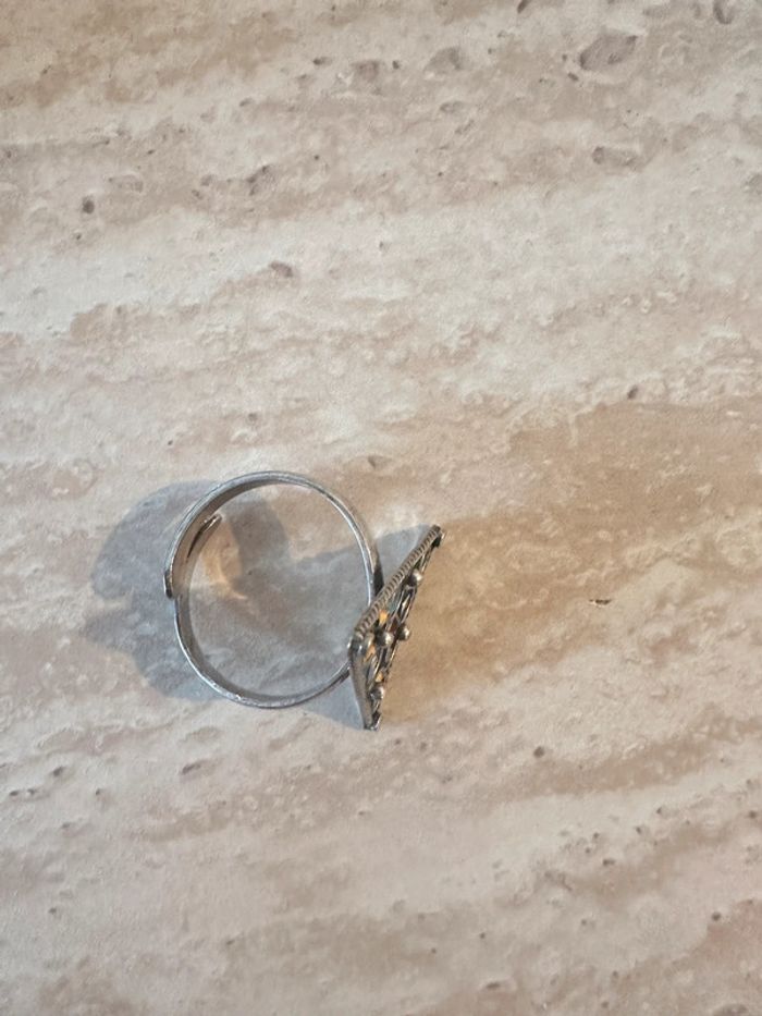 Bague kabyle berbère ajustable en vrai argent massif - photo numéro 4
