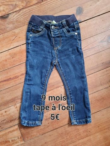 Jeans tape à l'œil taille 9 mois