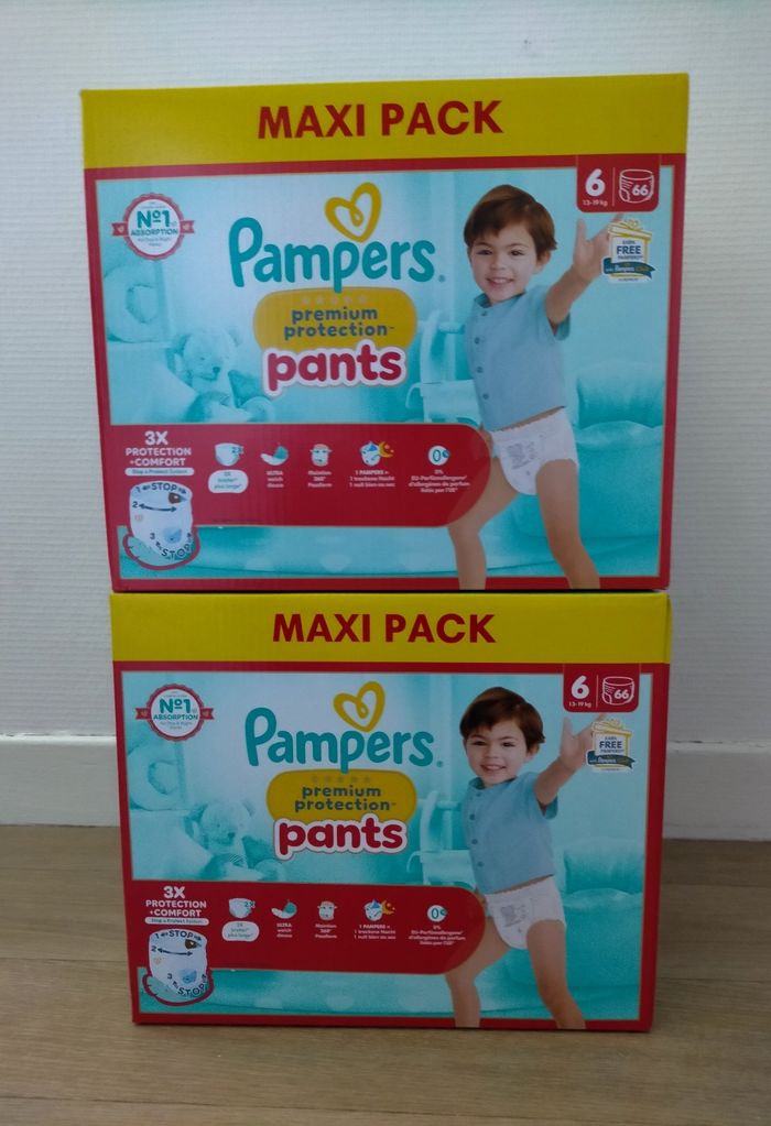 Lot  couches Pampers premium pants taille 6