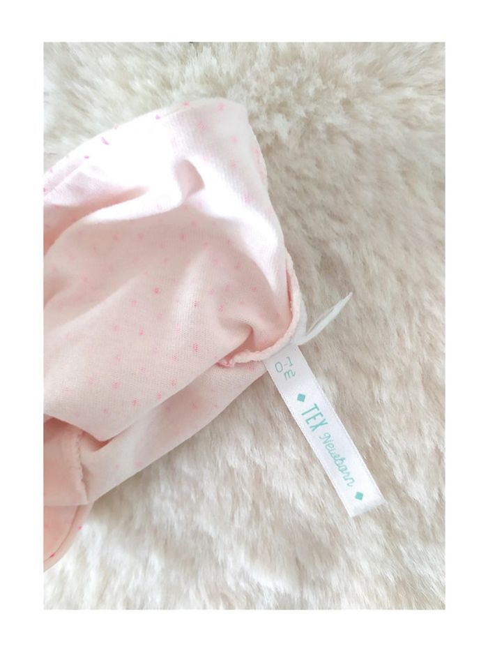 Bonnet en coton bébé fille nouveau-né 0-1 mois été - photo numéro 3