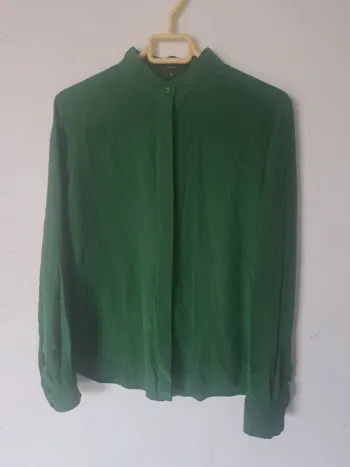 Chemise verte en Soie Barbara Bui Taille 40