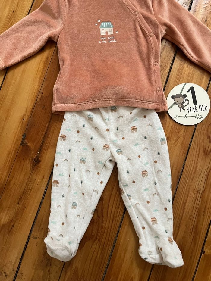 Pyjama velours 12 mois KIABI - photo numéro 2