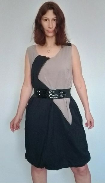 Robe casuale bicolore xxl