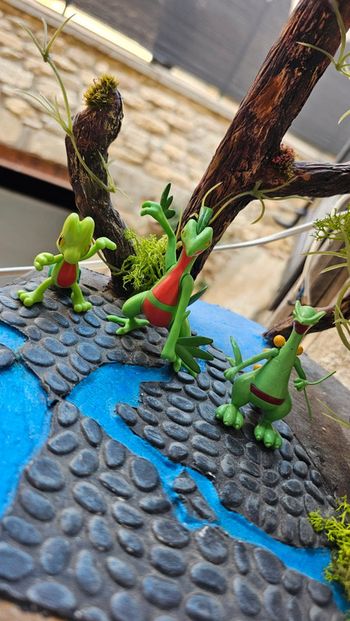 Super figurine Pokemon Nintendo Évolution Arcko massko jungko