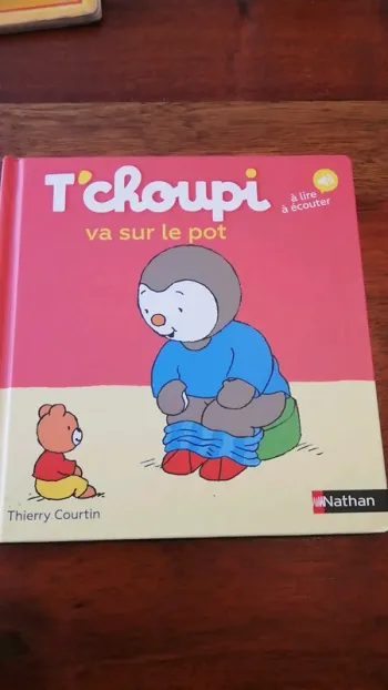 Livre "T'choupi va sur le pot"