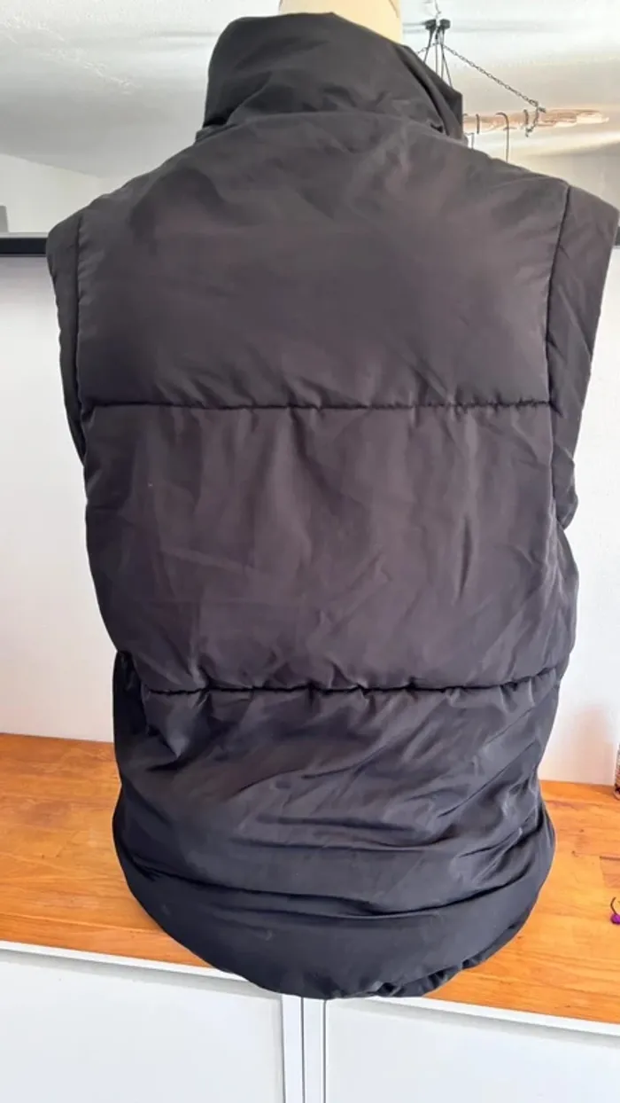 💕 veste sans manche noire taille 34 XS #bershka - photo numéro 5