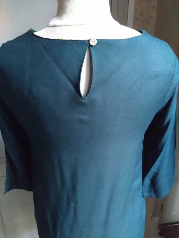 Robe Juju S’Amuse T36/S – courte verte sapin, classique - photo numéro 3