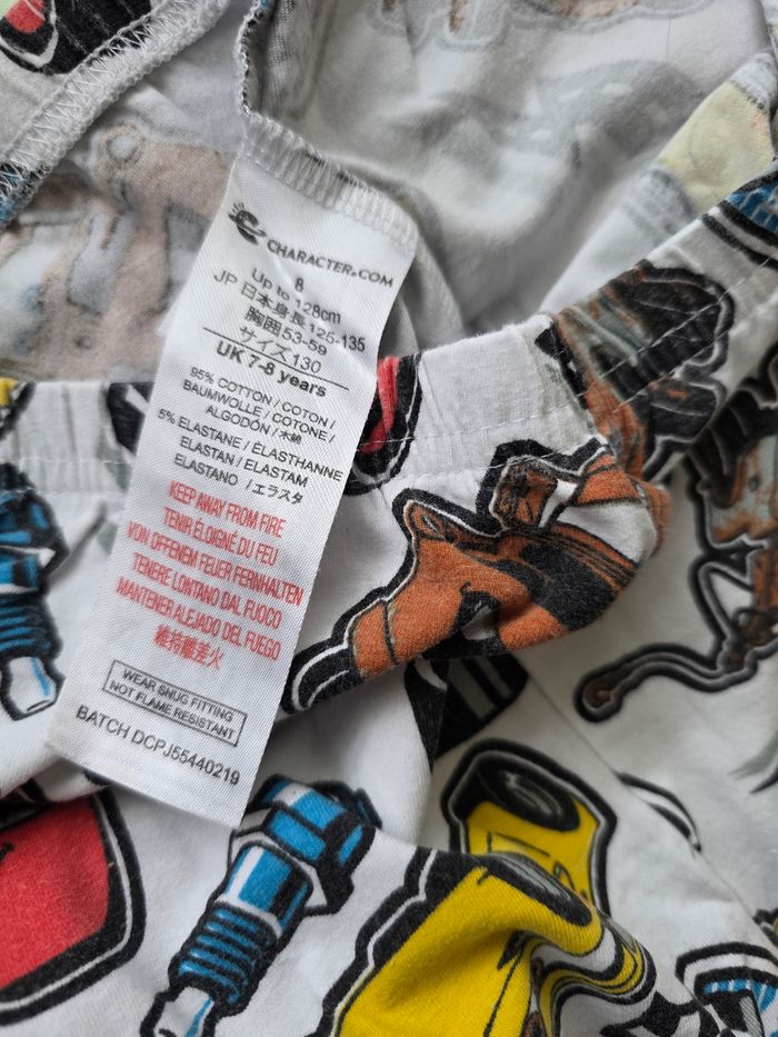 ENSEMBLE 2 PIÈCES GARÇON 👦 PYJAMA SHORT DISNEY PIXAR THE CARS 7/8 ANS - photo numéro 4