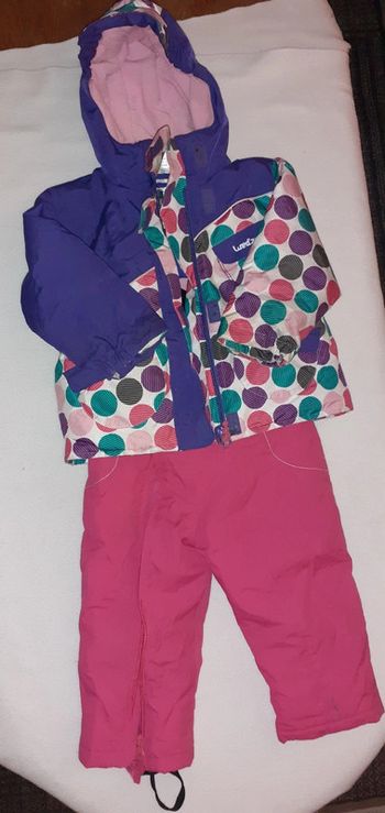 Ensemble veste et salopette de ski fille